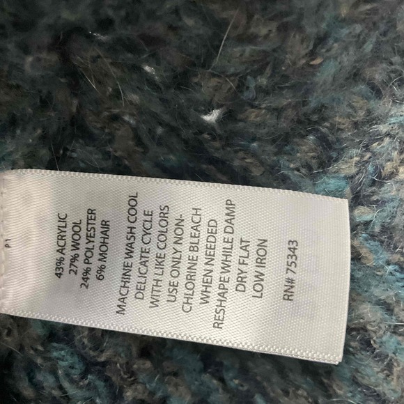 Between You & Me‎ Gray Chunky Sweater Mohair Blend Oversized Pullover - Picture 4 of 7